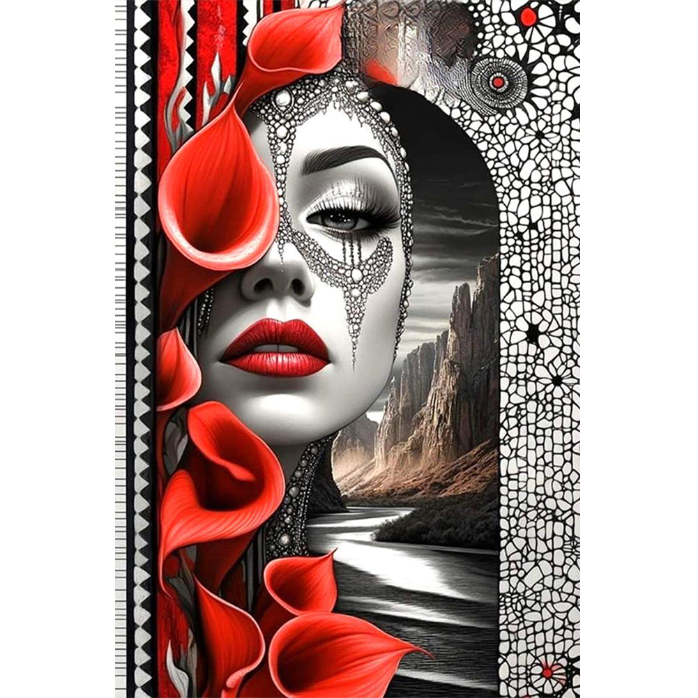 Ghost Woman - Full Round Drill Diamond Painting 40*60CM