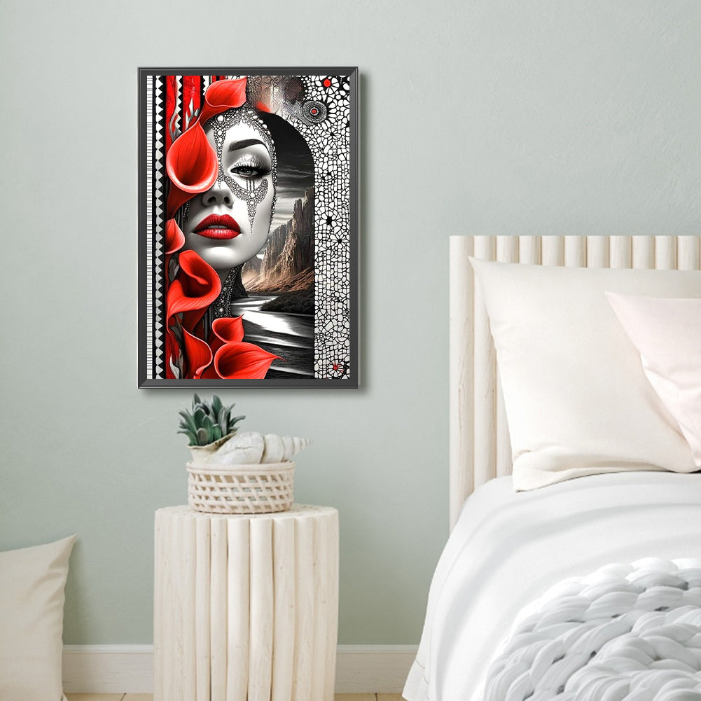 Ghost Woman - Full Round Drill Diamond Painting 40*60CM