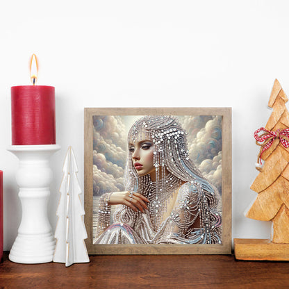 Gorgeous And Elegant Lady - Special Shaped Drill Diamond Painting 30*30CM