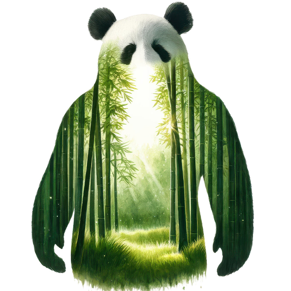 Panda - Full Round Drill Diamond Painting 30*30CM