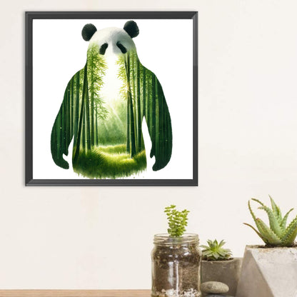 Panda - Full Round Drill Diamond Painting 30*30CM