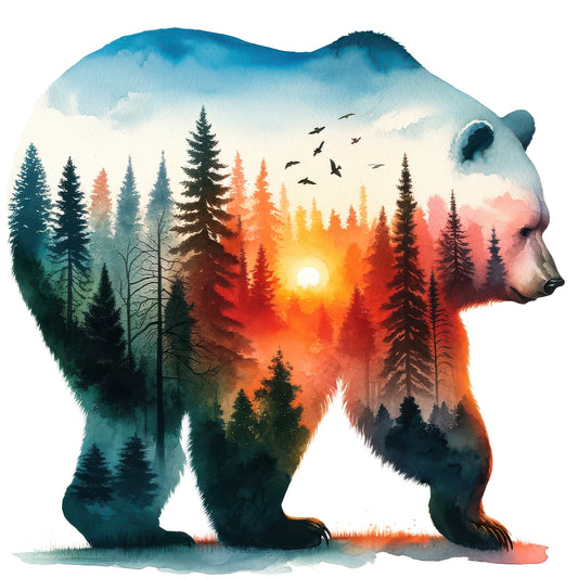 Polar Bear - Full Round Drill Diamond Painting 30*30CM
