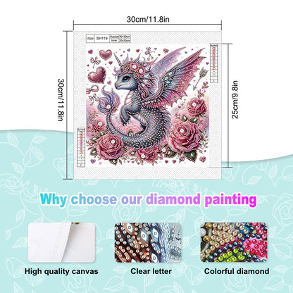 Pterosaur - Special Shaped Drill Diamond Painting 30*30CM
