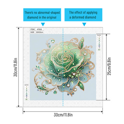 Flower Cluster - Special Shaped Drill Diamond Painting 30*30CM