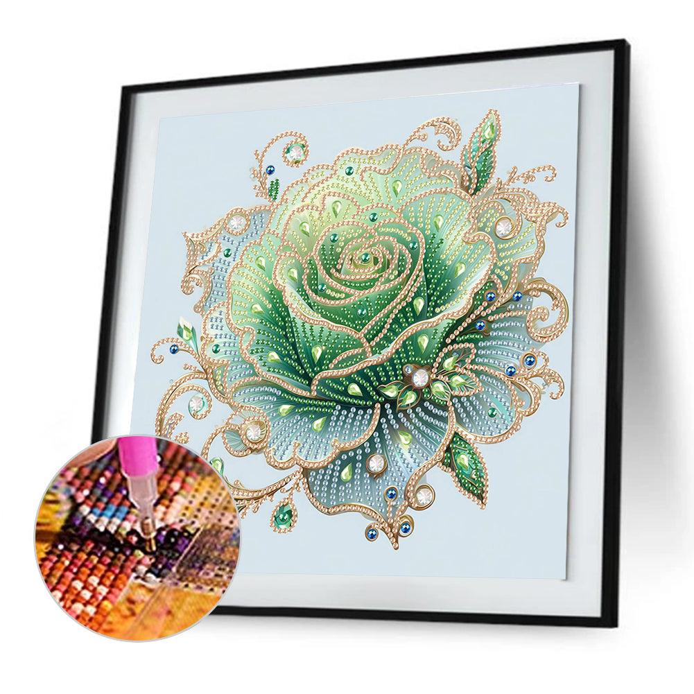 Flower Cluster - Special Shaped Drill Diamond Painting 30*30CM