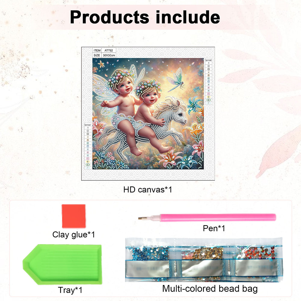 Angel - Special Shaped Drill Diamond Painting 30*30CM