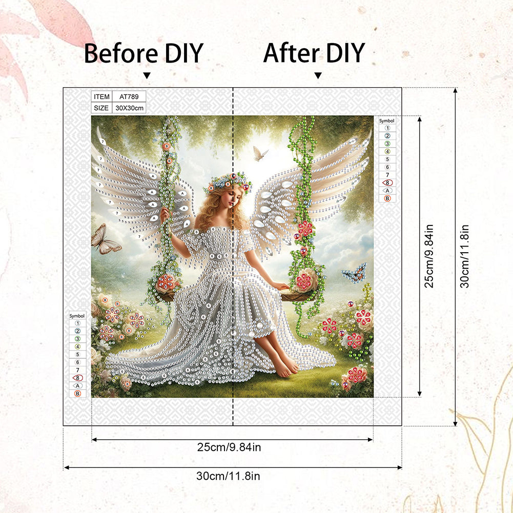 Angel - Special Shaped Drill Diamond Painting 30*30CM
