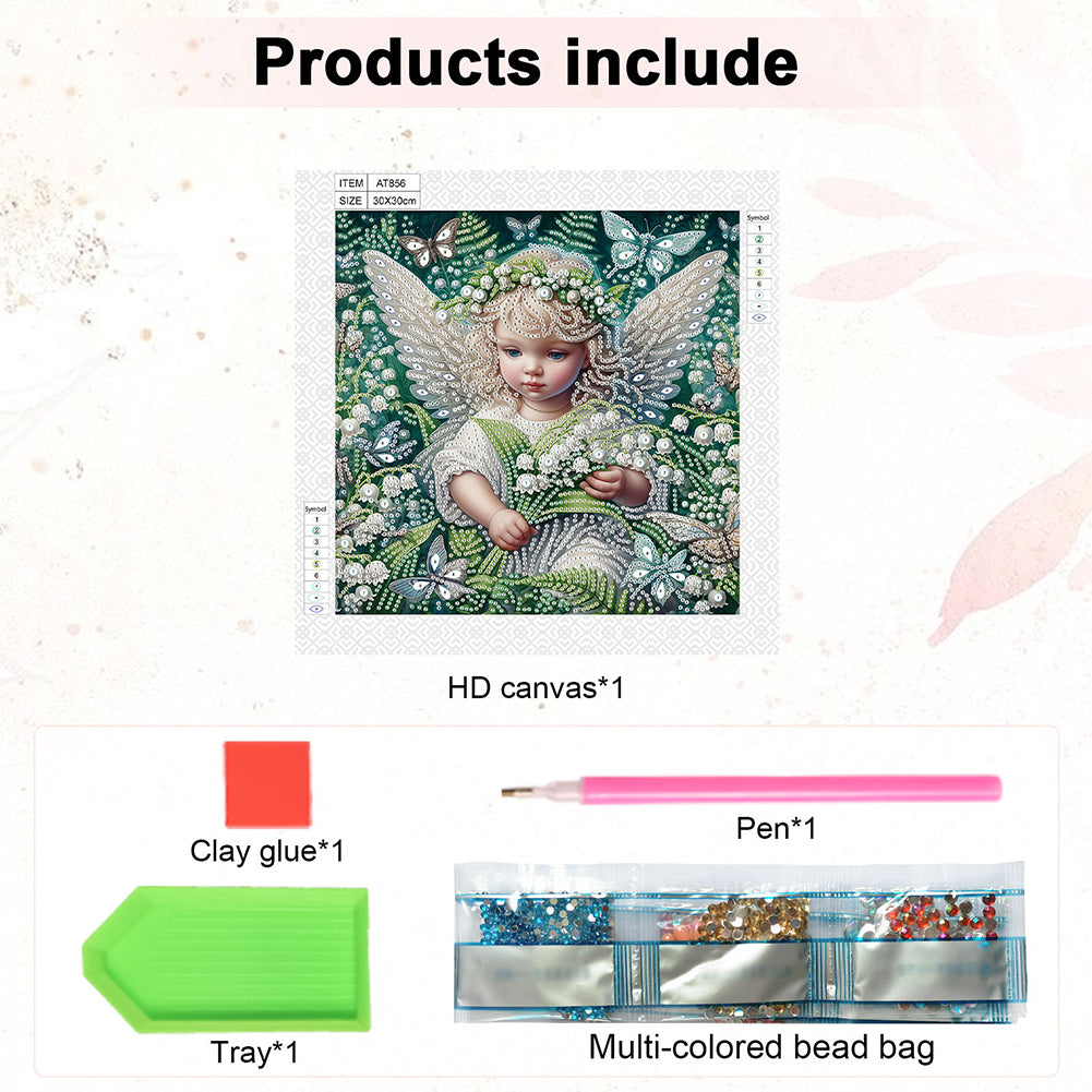 Angel - Special Shaped Drill Diamond Painting 30*30CM