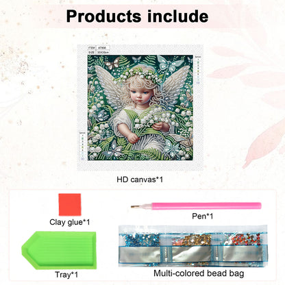 Angel - Special Shaped Drill Diamond Painting 30*30CM