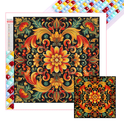 Bright Mandala Flower - Full Square Drill Diamond Painting 40*40CM