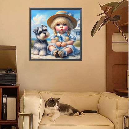Cute Girl - Full Square Drill Diamond Painting 30*30CM