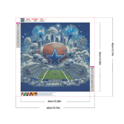 Dallas Cowboys - Full Round Drill Diamond Painting 40*40CM