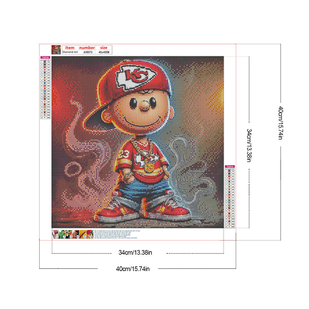 Kansas City Chiefs - Full Round Drill Diamond Painting 40*40CM