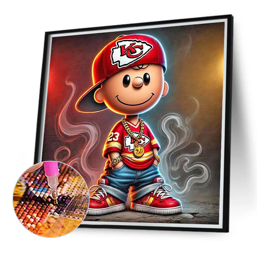 Kansas City Chiefs - Full Round Drill Diamond Painting 40*40CM