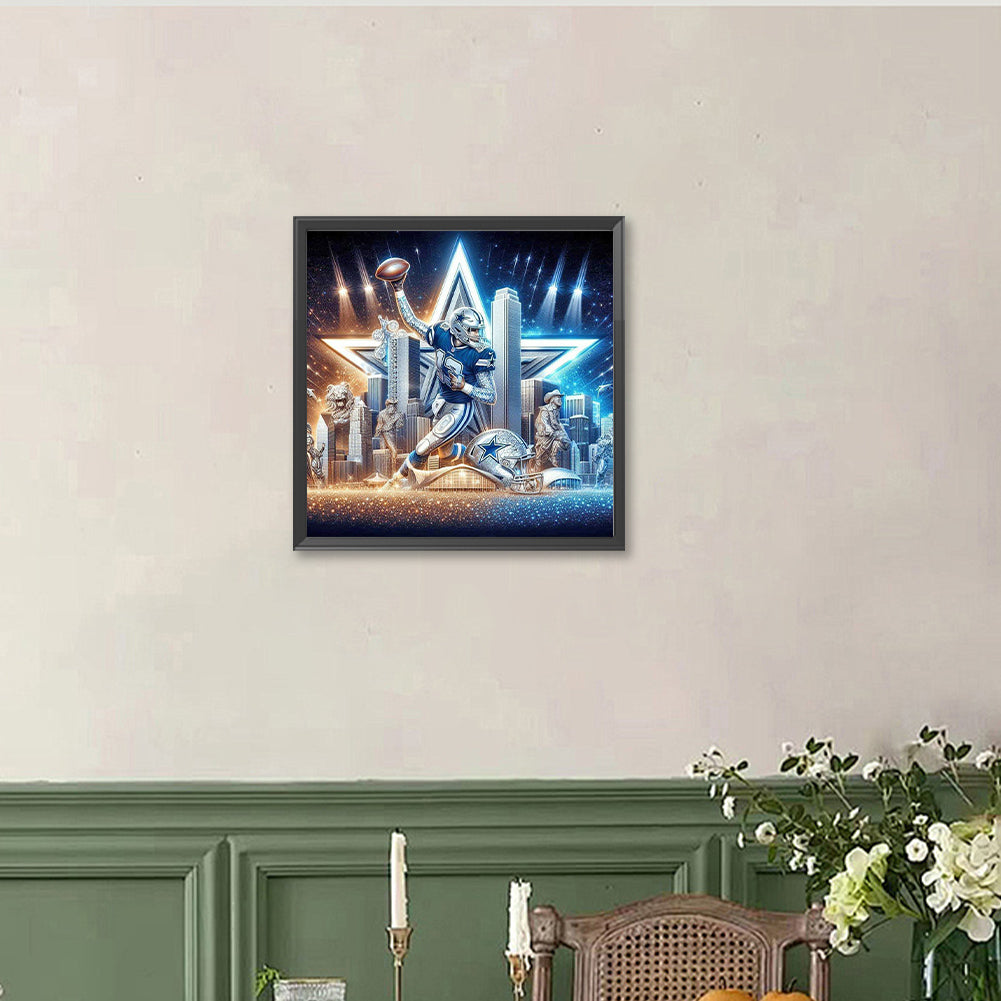 Dallas Cowboys - Full Round Drill Diamond Painting 40*40CM