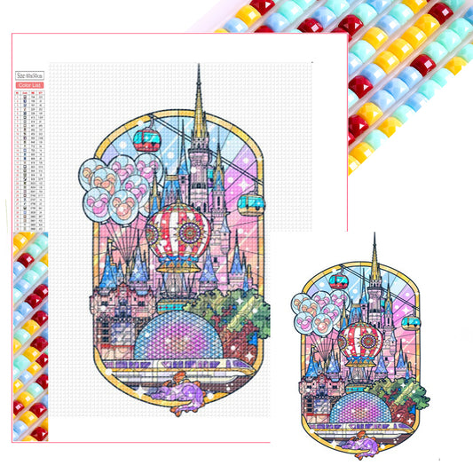 Disney Castle - Full Square Drill Diamond Painting 40*50CM