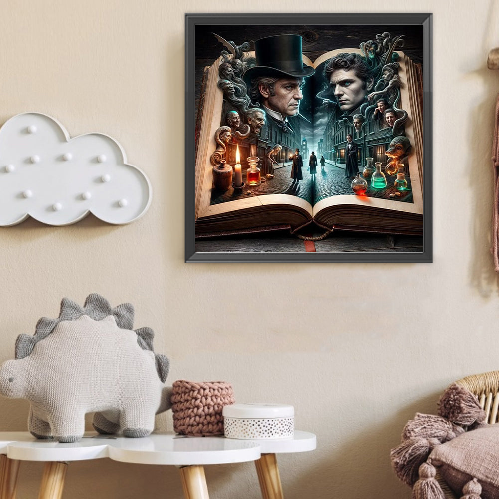 The Sad World In The Book - Full Round Drill Diamond Painting 50*50CM
