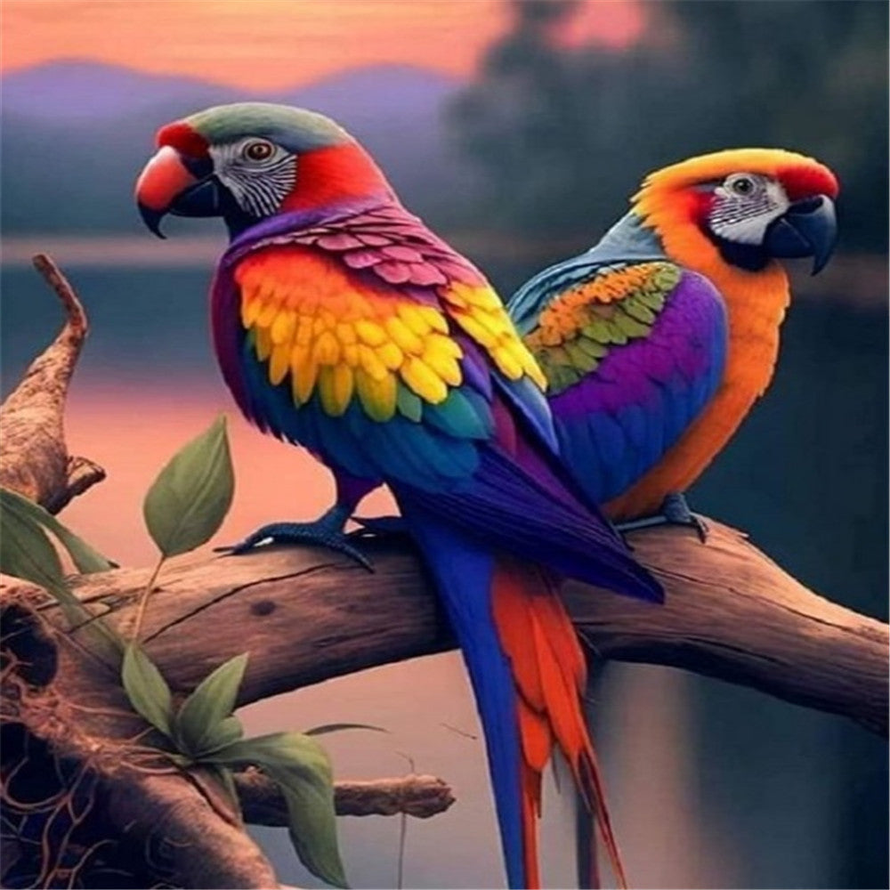 Couple Bird - Full Square Drill Diamond Painting 50*70CM