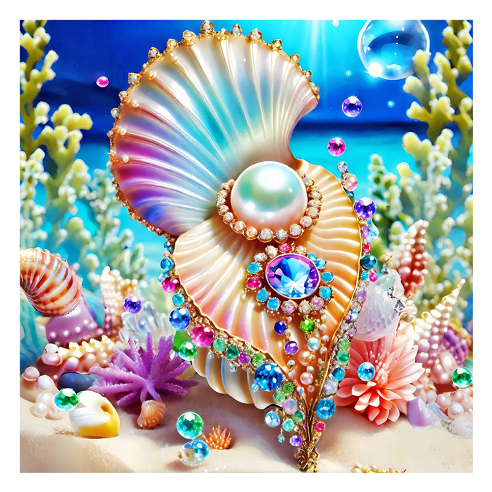 Pearl Shell Ocean - Full Round Drill Diamond Painting 40*40CM