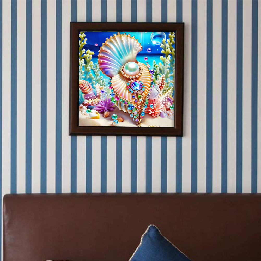 Pearl Shell Ocean - Full Round Drill Diamond Painting 40*40CM