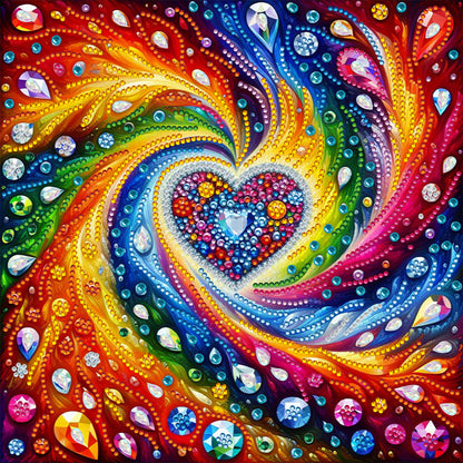 Cloud Sea Love - Special Shaped Drill Diamond Painting 30*30CM