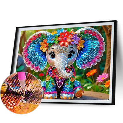 Elephant - Special Shaped Drill Diamond Painting 40*30CM