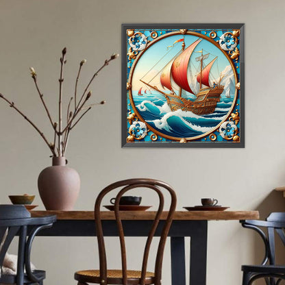 Sailing Diary - Full Round Drill Diamond Painting 40*40CM