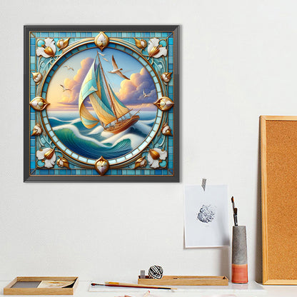 Sailing Diary - Full Round Drill Diamond Painting 40*40CM