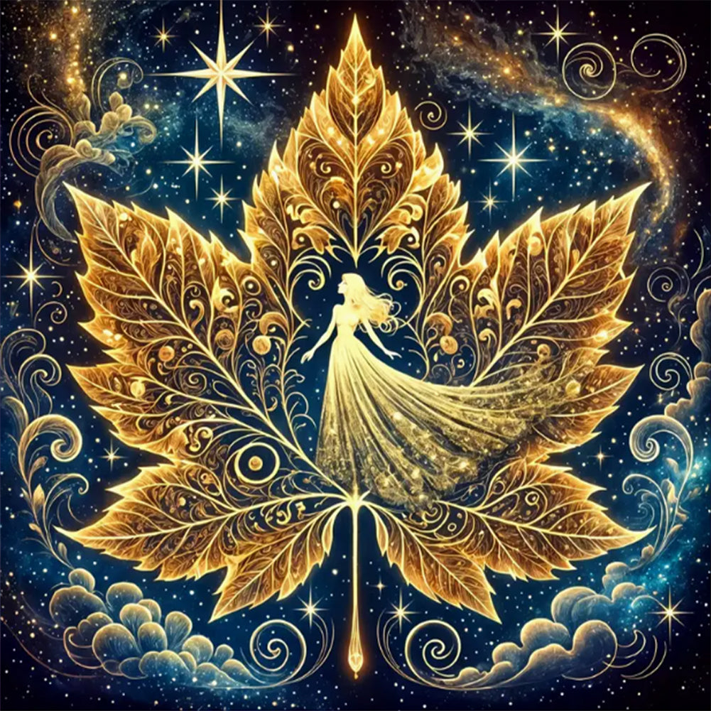 Magical Maple Leaf - Full Round Drill Diamond Painting 30*30CM