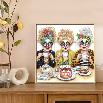 Funny Grandma - Special Shaped Drill Diamond Painting 30*30CM