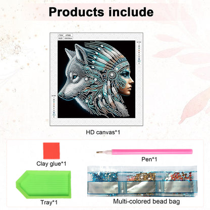 Elegant Woman - Special Shaped Drill Diamond Painting 30*30CM