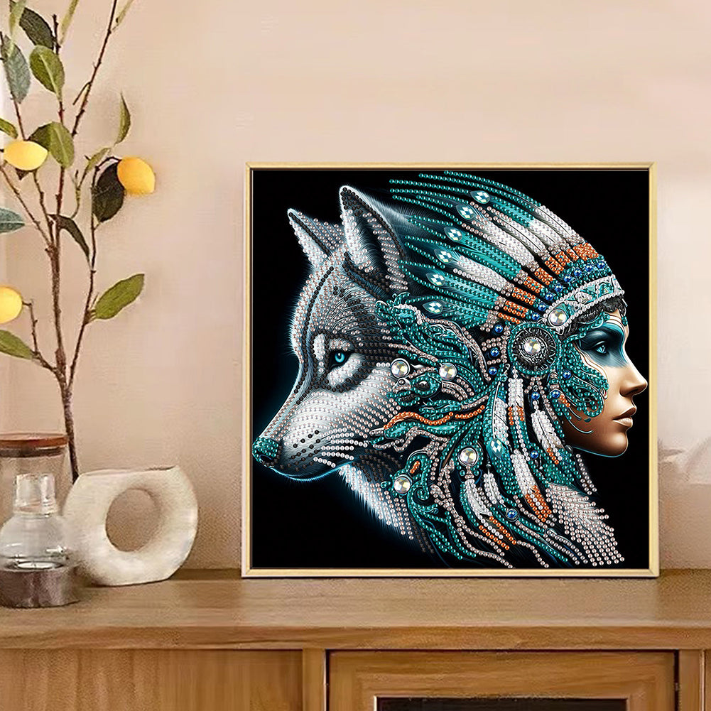Elegant Woman - Special Shaped Drill Diamond Painting 30*30CM