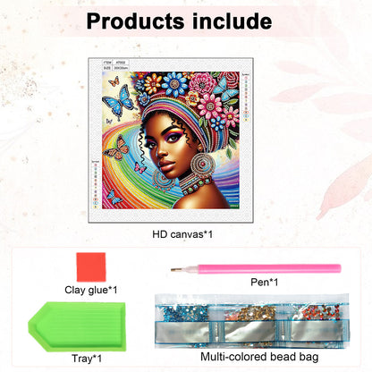 Elegant Woman - Special Shaped Drill Diamond Painting 30*30CM