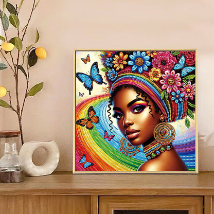 Elegant Woman - Special Shaped Drill Diamond Painting 30*30CM