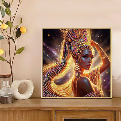Elegant Woman - Special Shaped Drill Diamond Painting 30*30CM