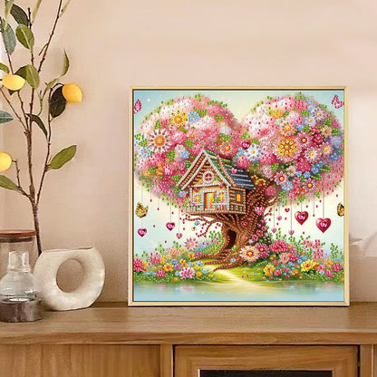 Flowers In The Woods - Special Shaped Drill Diamond Painting 30*30CM