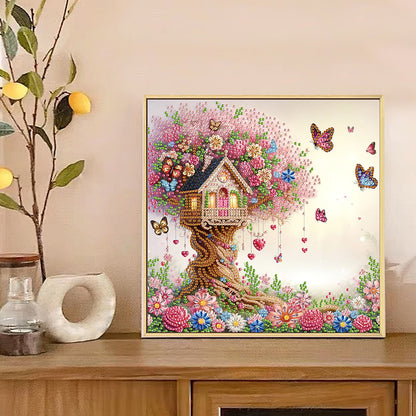 Flowers In The Woods - Special Shaped Drill Diamond Painting 30*30CM