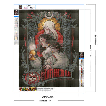 Vampire - Full Round Drill Diamond Painting 40*50CM