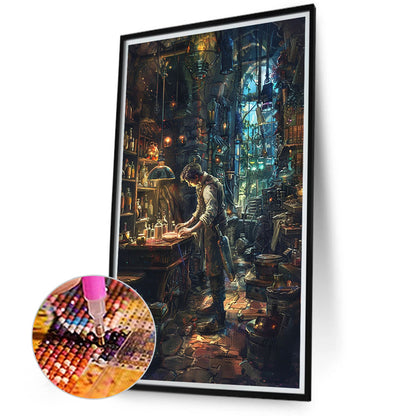 Mechanical House - Full Round Drill Diamond Painting 40*70CM