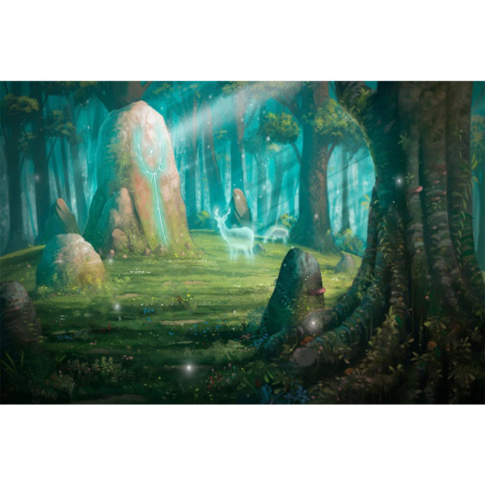 Deer World - Full AB Square Drill Diamond Painting 60*40CM