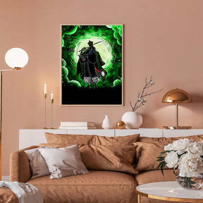 Anime Silhouette - Full Round Drill Diamond Painting 30*40CM