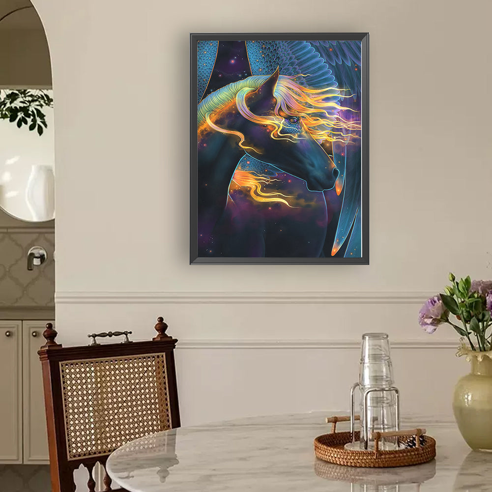 Abstract Horse - Full Round Drill Diamond Painting 30*40CM