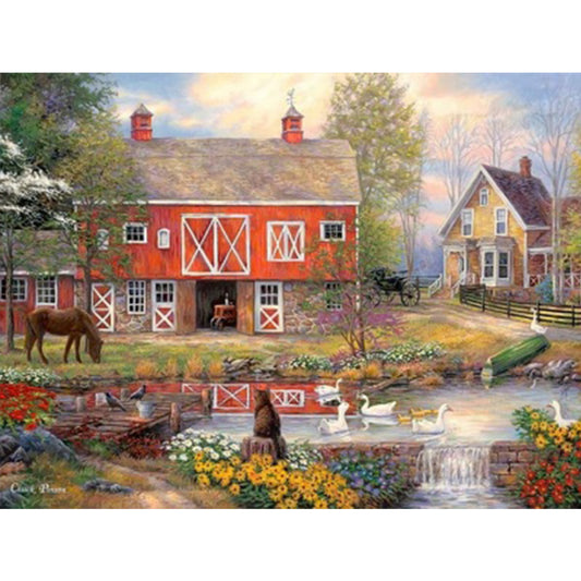 Farm Animals - Full Square Drill Diamond Painting 40*30CM
