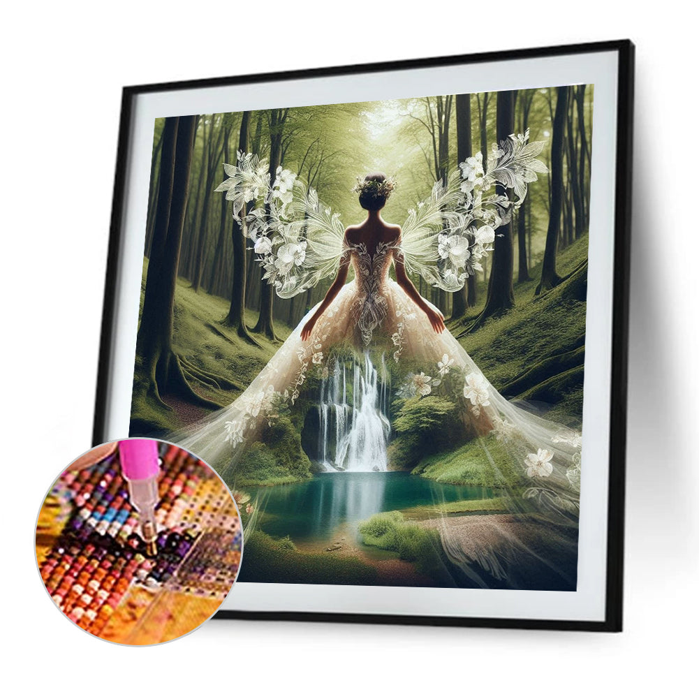 Silhouette - Full Round Drill Diamond Painting 40*40CM