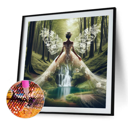 Silhouette - Full Round Drill Diamond Painting 40*40CM