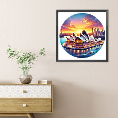 Sydney Opera House - Full Round Drill Diamond Painting 30*30CM