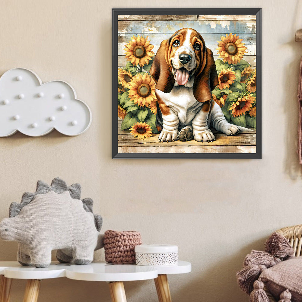Beagle - Full Round Drill Diamond Painting 40*40CM
