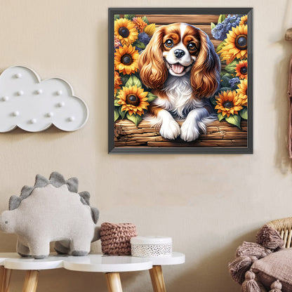 King Charles Spaniel - Full Round Drill Diamond Painting 40*40CM