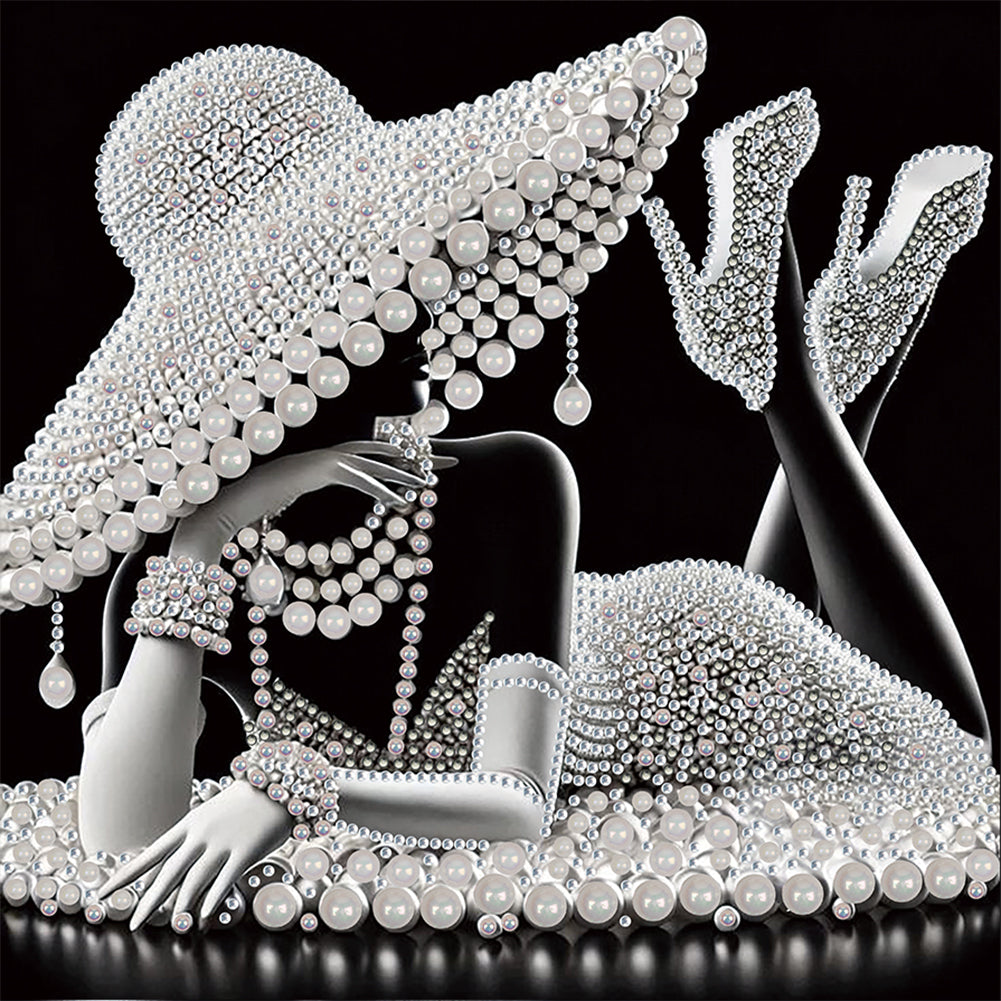 Elegant Lady - Special Shaped Drill Diamond Painting 30*30CM