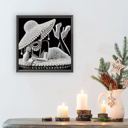 Elegant Lady - Special Shaped Drill Diamond Painting 30*30CM